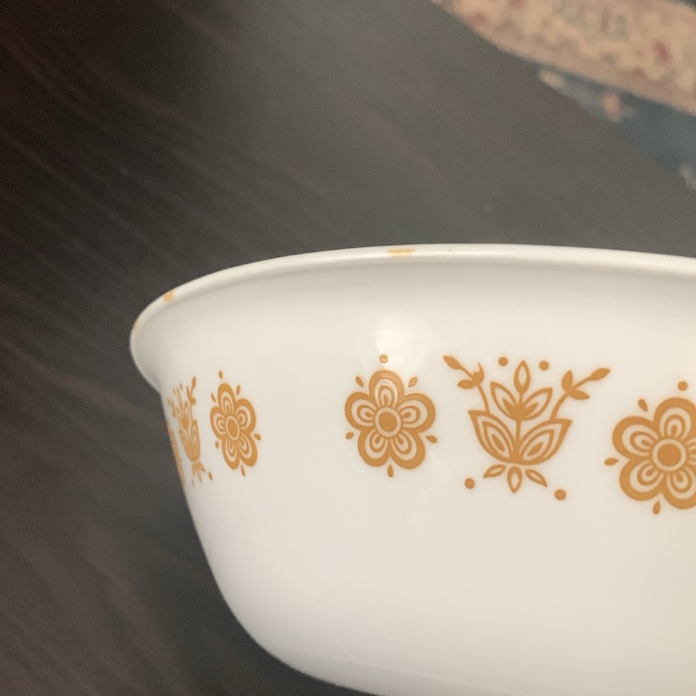 Corelle Butterfly Gold Serving Bowl - Picture 4 of 5